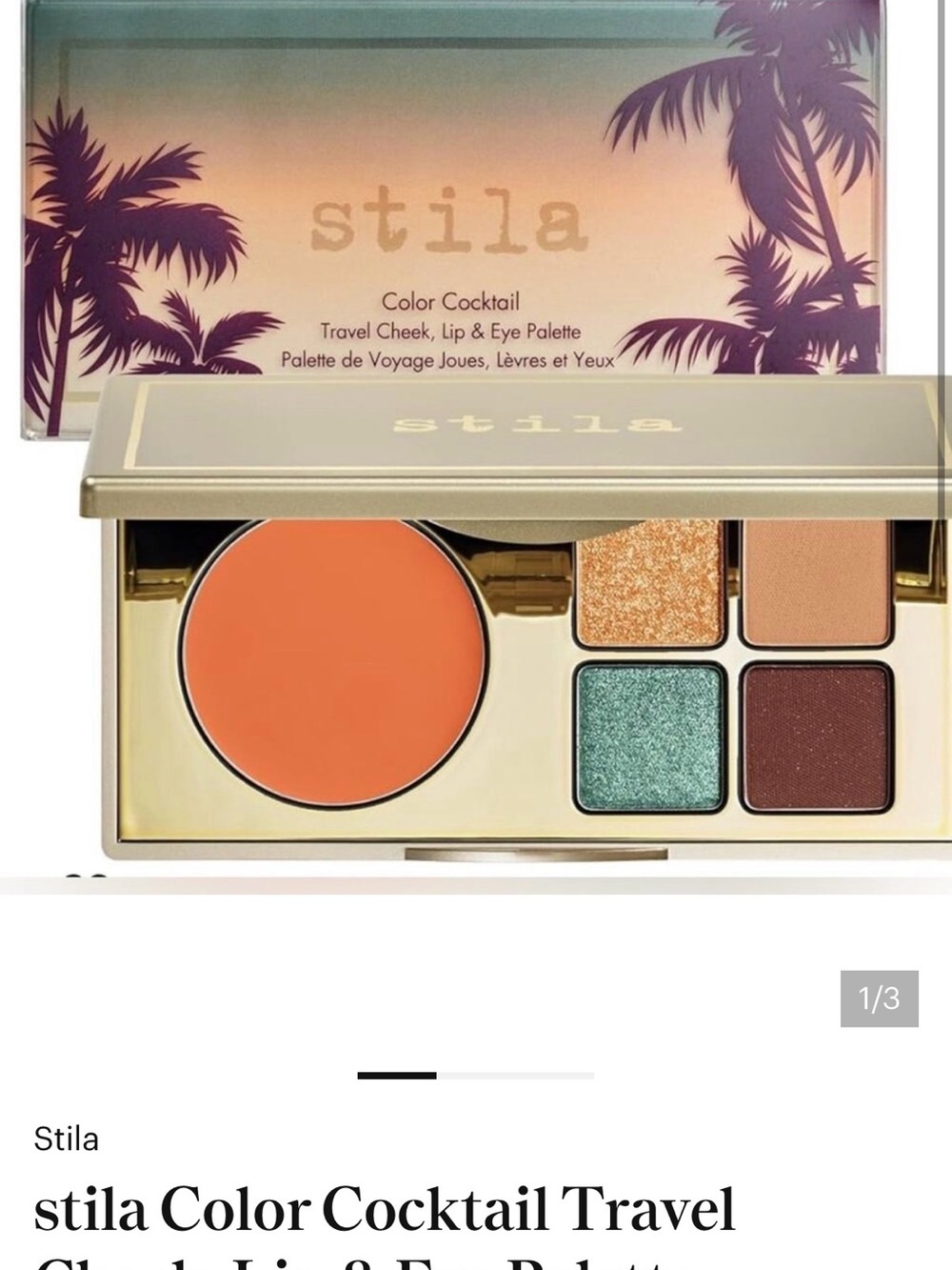 Stila Color Cocktail Travel Cheek, Lip & Eye Palette